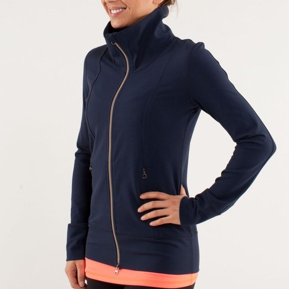 lululemon athletica Jackets & Blazers - LULULEMON daily yoga jacket blue